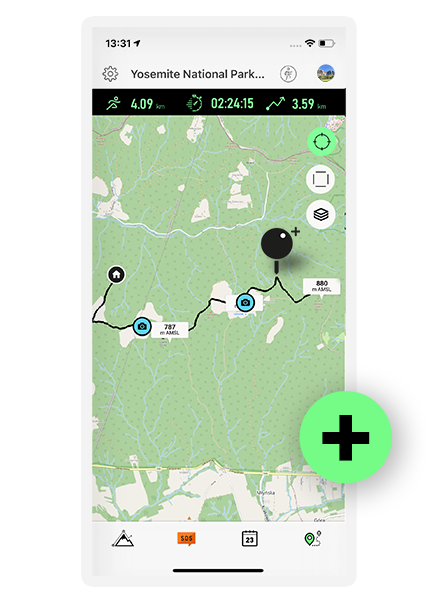 Altimeter Mountain GPS Tracker - iOS app.